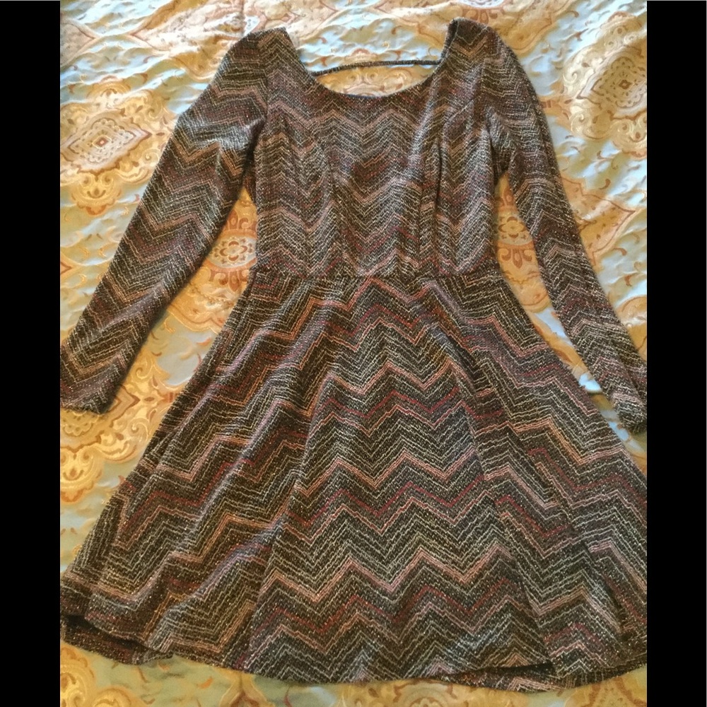 Glitter, Metallic backless dress